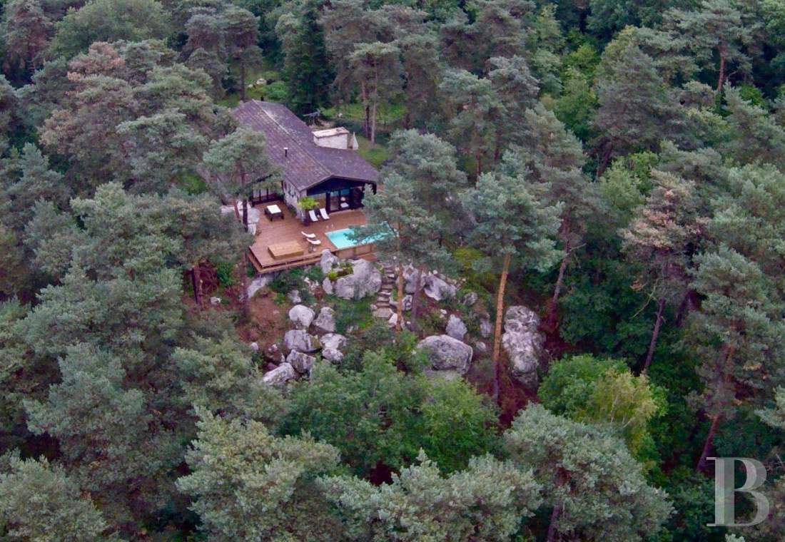 Dans la forêt de Fontainebleau,  une « Prairie House » à la française  - photo  n°1