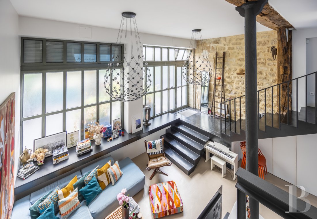 appartements à vendre - paris - Près du métro Rambuteau, dans un passage privé, un loft aux allures de galeries et aux volumes généreux