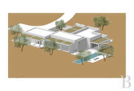 À Carovigno, dans les Pouilles, sur un terrain constructible de 1,3 ha, un projet architectural approuvé , dessiné par ...