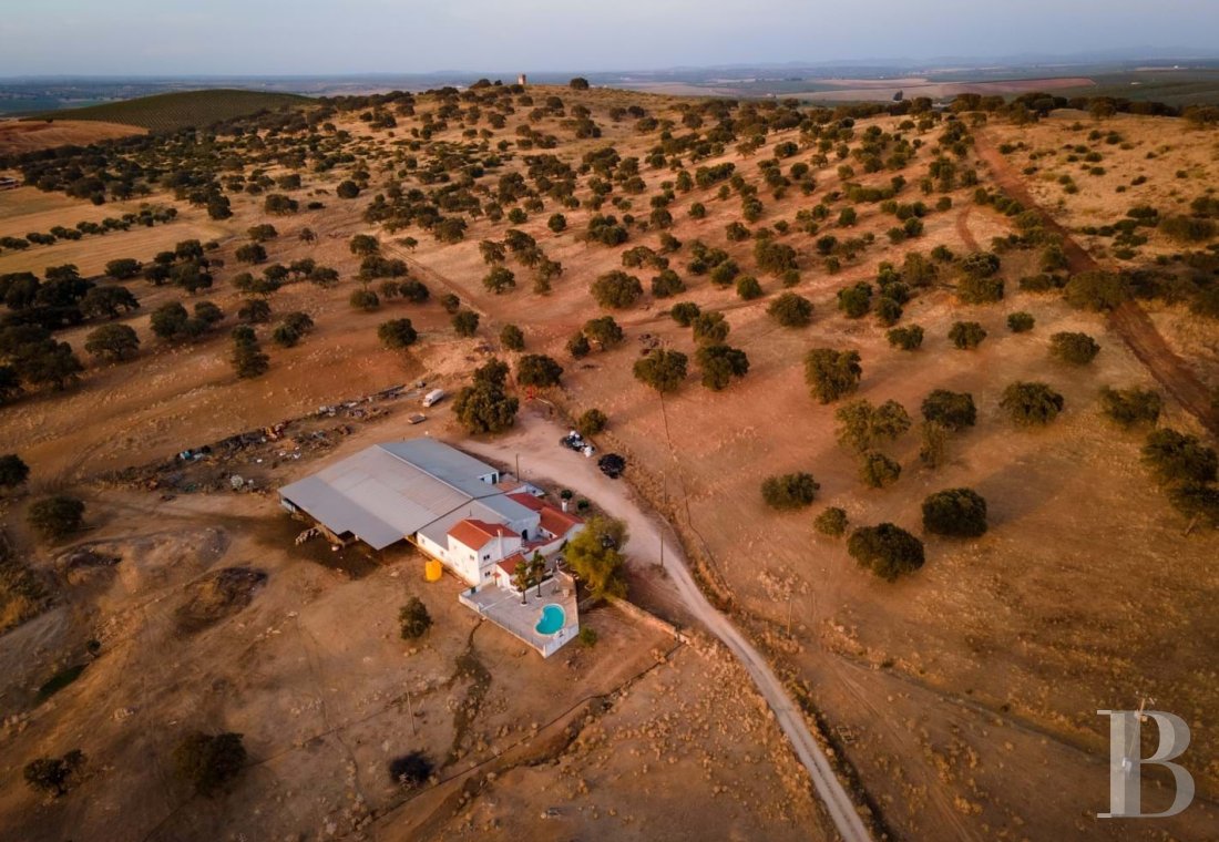 À Serpa, au sud de l'Alentejo,<br/>un domaine de près de 60 ha, avec tour de guet et piscine